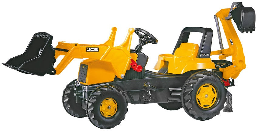 Rolly toys Traptractor RollyJunior JCB zwart geel
