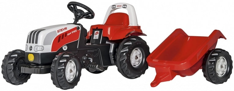 Rolly Spillsaachen Staper Traktor Rolykid Steyr 6165 CVT Junior rout wäiss