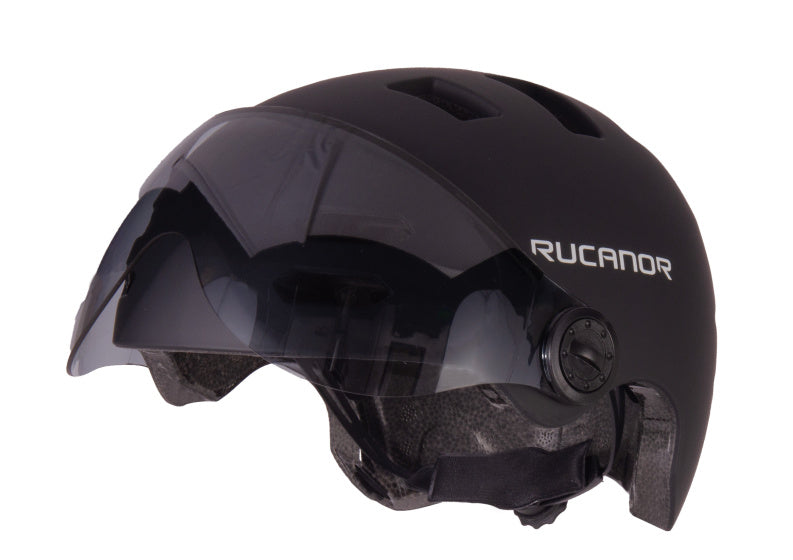 Rucanor Urban Sprint Bicycle Helm Einstellbare Schwarzgröße 55-58 cm (m)