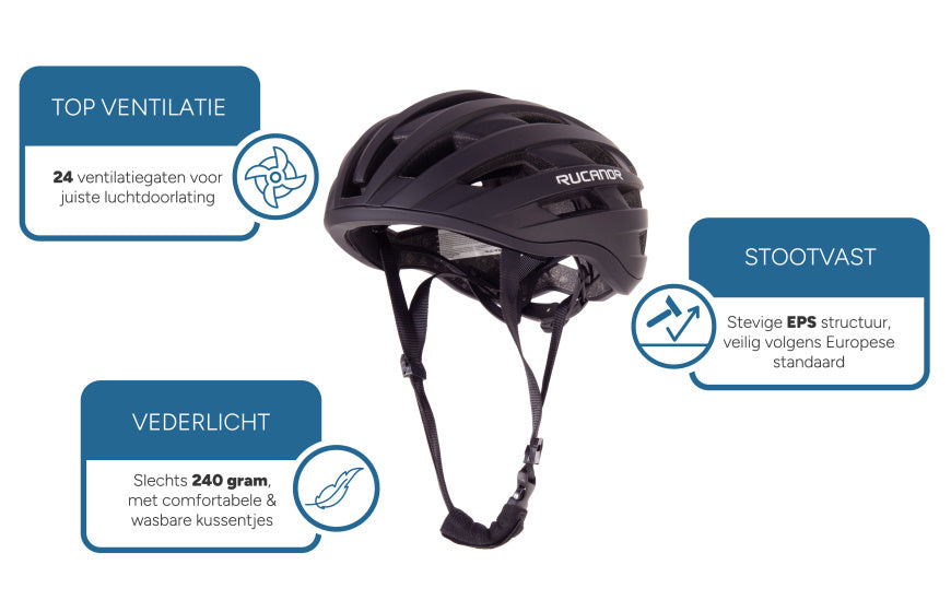 Rucanor Grav bicycle helmet MTB and E-bike adjustable black size 58-61 cm (L)
