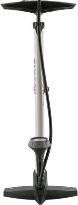 Bicycle pump with manometer steel 61 cm white (020601)