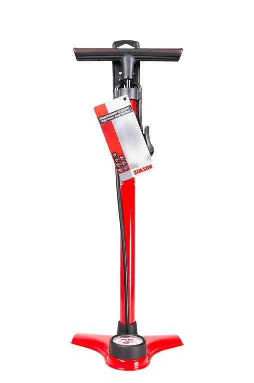 Fahrradpumpe ausgezeichnete Hochdruck 60 cm rot