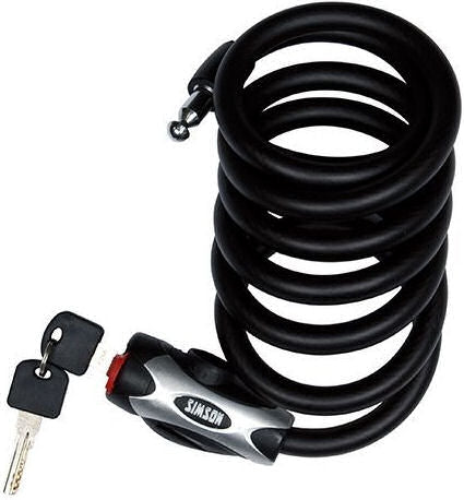 Simson Cable Lock Regular XL - 10x150cm - Schwarz - No Art - Fahrrad
