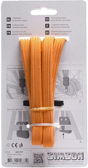 Snelbinder Trio Simson s 3 vezivi 61 cm - oranžna