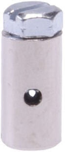 Schrauwen Nippelen 15 x 8 mm sëlweren 2 Stécker