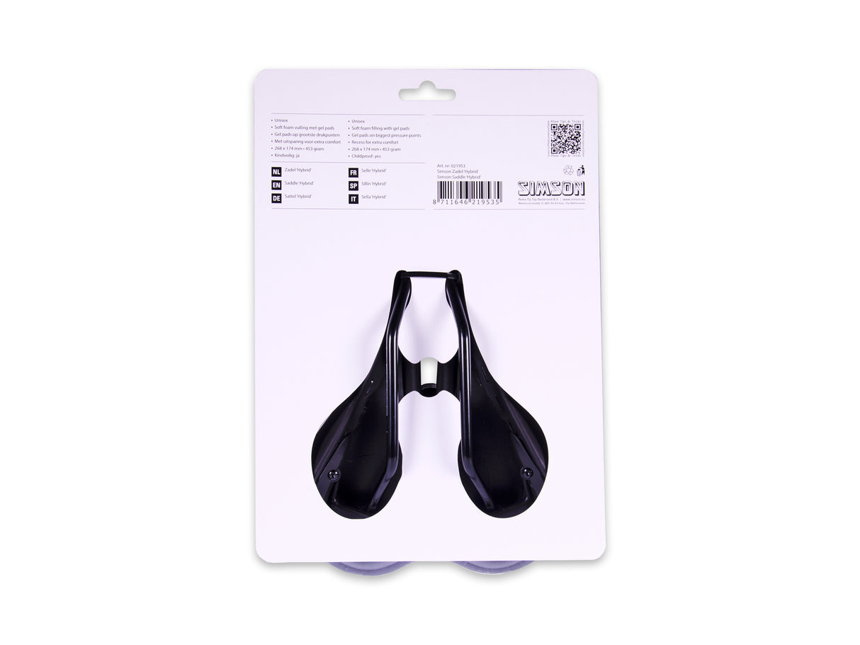 Selle Simson hybride noir