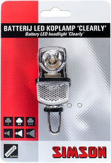 Headlight Clearly LED Battery Black