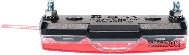 Rear light block LED battery luggage rack Red