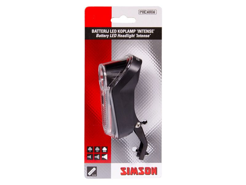Headlight Intense Batteries Black LED