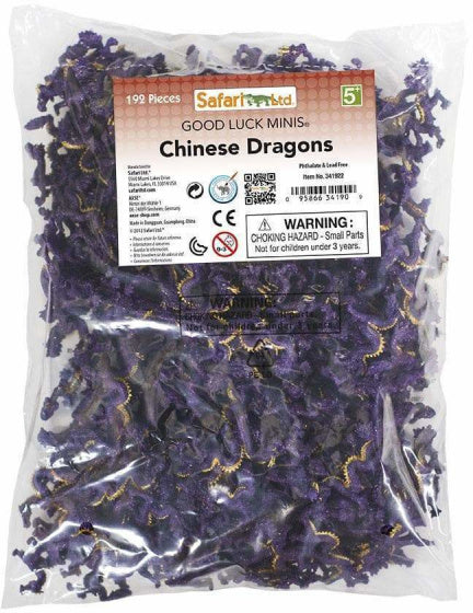 Safari Chinese Dragons joue un ensemble de 2,5 cm 192 pièces