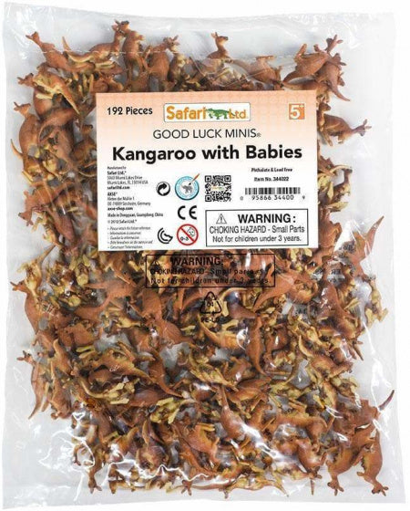 Safari Kangaroos Play Set 2,5 cm hnědá 192-díl