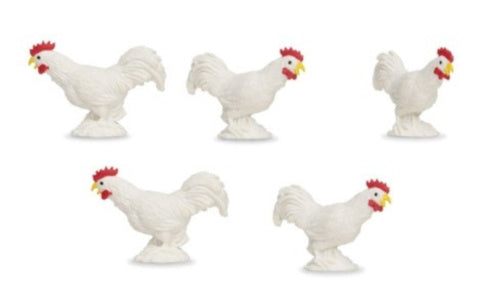 Safari Roosters jouent un ensemble de 2,5 cm blanc 192 pièces