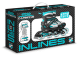 Skids Control Carbone Inline Skates Semi-Softboat Justerbar svart størrelse 34-37