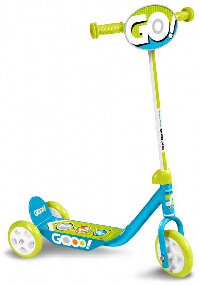 Skids Control Gooo! 3-hjulet KinderStep Vrijloop Blauw Green