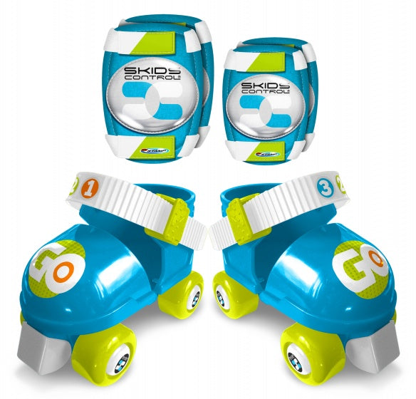 Skids Control - Roller skating with Protection Boys Blue Size 23-27