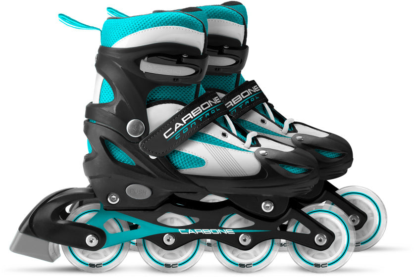 Skids Control Carbone Inline Skates Semi-Softboat Justerbar svart størrelse 34-37