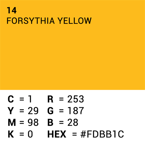 Superior Hannergrondpabeier 14 Forsythia giel 1.35 x 11m