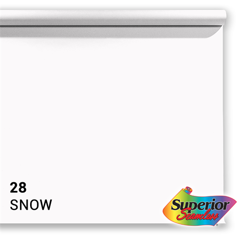 Vorgesetzter Hintergrundpapier 28 Schnee 1,35 x 11 m