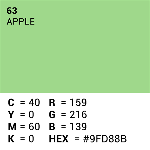 Carta di sfondo superiore 63 Apple 1,35 x 11m
