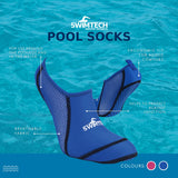 Chaussettes de natation SwimTech Junior Polyester Blue Taille 37,5 40