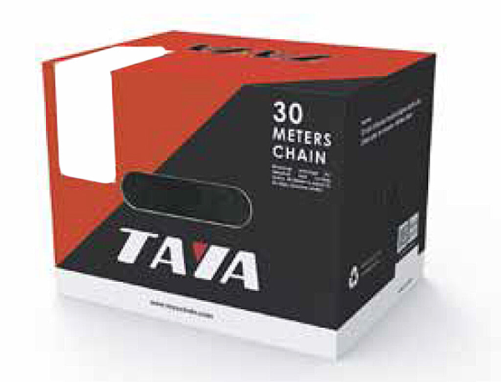 Taya halskjede 410h 1 2x1 8, svart, 30mtr på rull