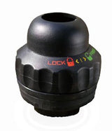 Stock Head Set mat integréierter Lenkend Lock 1 Zoll schwaarz