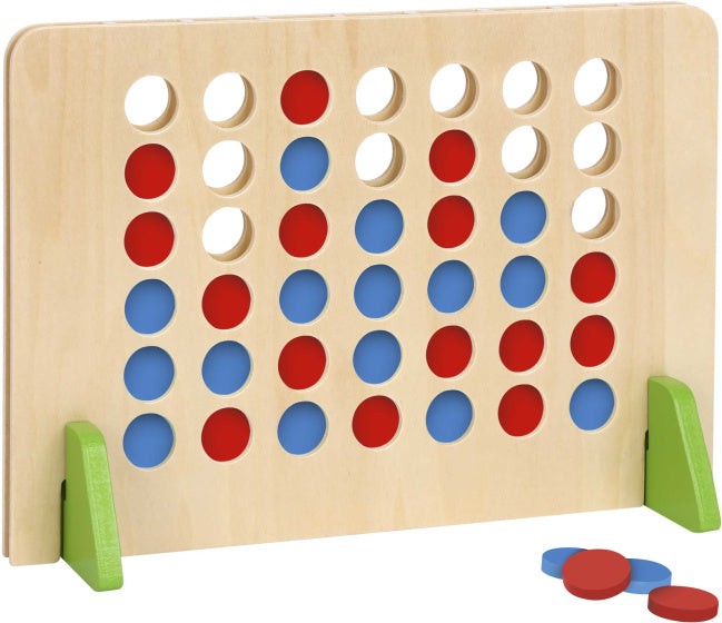 Toky Toy four in a row educational wooden toy 45-piece