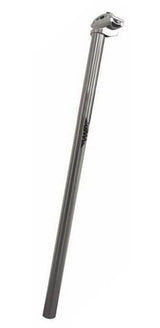 Post de asiento fijo 27.2 mm x 600 mm de plata de aluminio