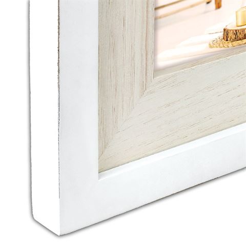 Marco de fotos zep nq22w arlon blanco 2q 2x10x15 cm