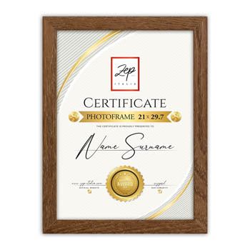 ZEP V4721N Certifikat Brun 21x29,7 cm