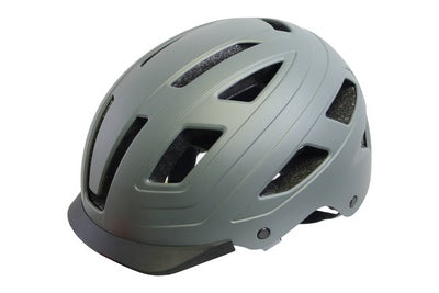 Qtcychectech QT Cycle Tech Helm Urban Style Mat Gage Taille M 54-58 CM 2810386