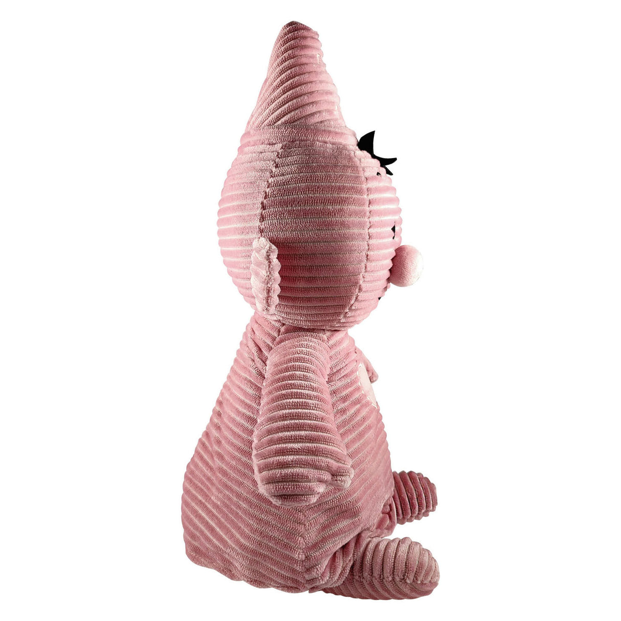 Studio 100 rose en velours côtelé, 35 cm