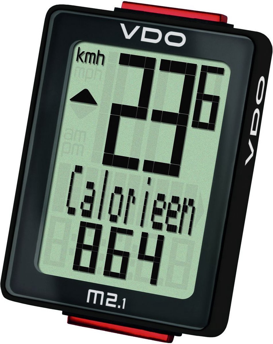 Vdo m2.1wr cykelcomputer 8 funktioner ledning