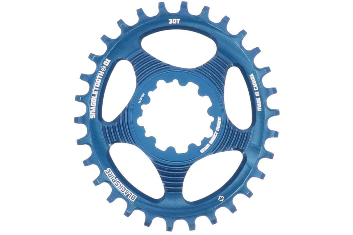 Blackspire Chaining Leaf Snaggletooth Oval SRAM Spline 30 6mm Offset Blå