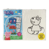 Peppa Pig 3 Mini Canvas (s krtačo in barvo)