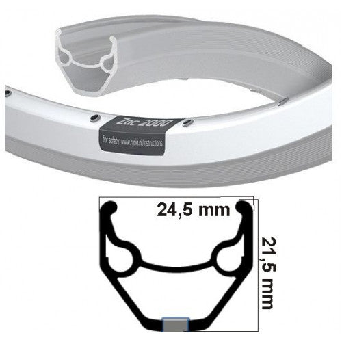 Ryde Velg Zac 2000 argento 28 32 calore 14g Etro 622