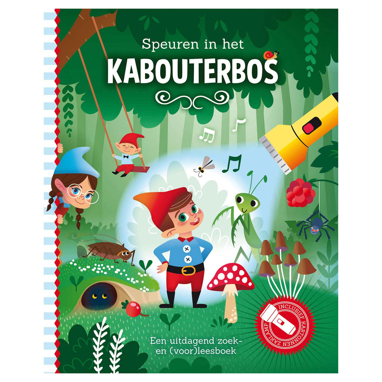 Lantern Publishers search in the Kabouterbos + cardboard flashlight