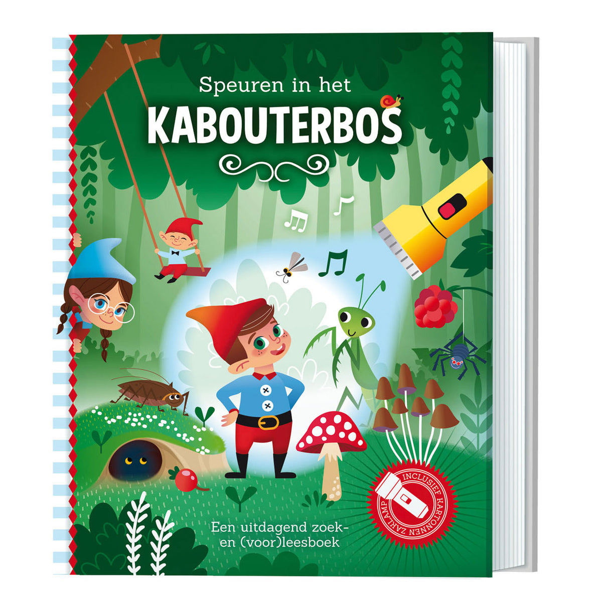 Lantern Publishers search in the Kabouterbos + cardboard flashlight