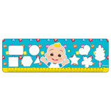Cocomelon coloring pages with stencil and sticker sheet