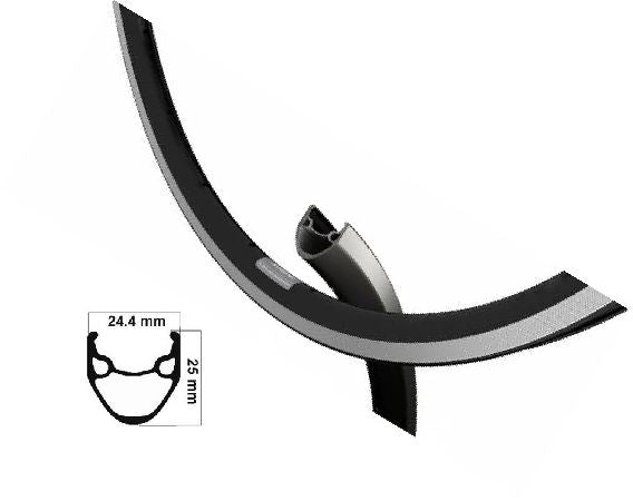Ryde Rim X-Plorer R Etro 28 pouces (622) Black Ano 36 Hole 14g