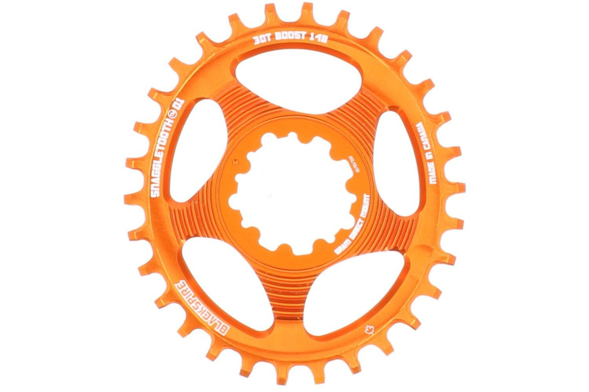 Blackspire conching Leaf Snaggletooth Ovale Sram Spline 30 3mm Offset Orange