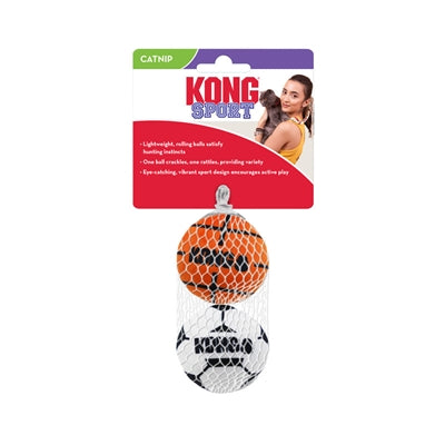 Kong Cat Sport Balls With Catnip Assorti
