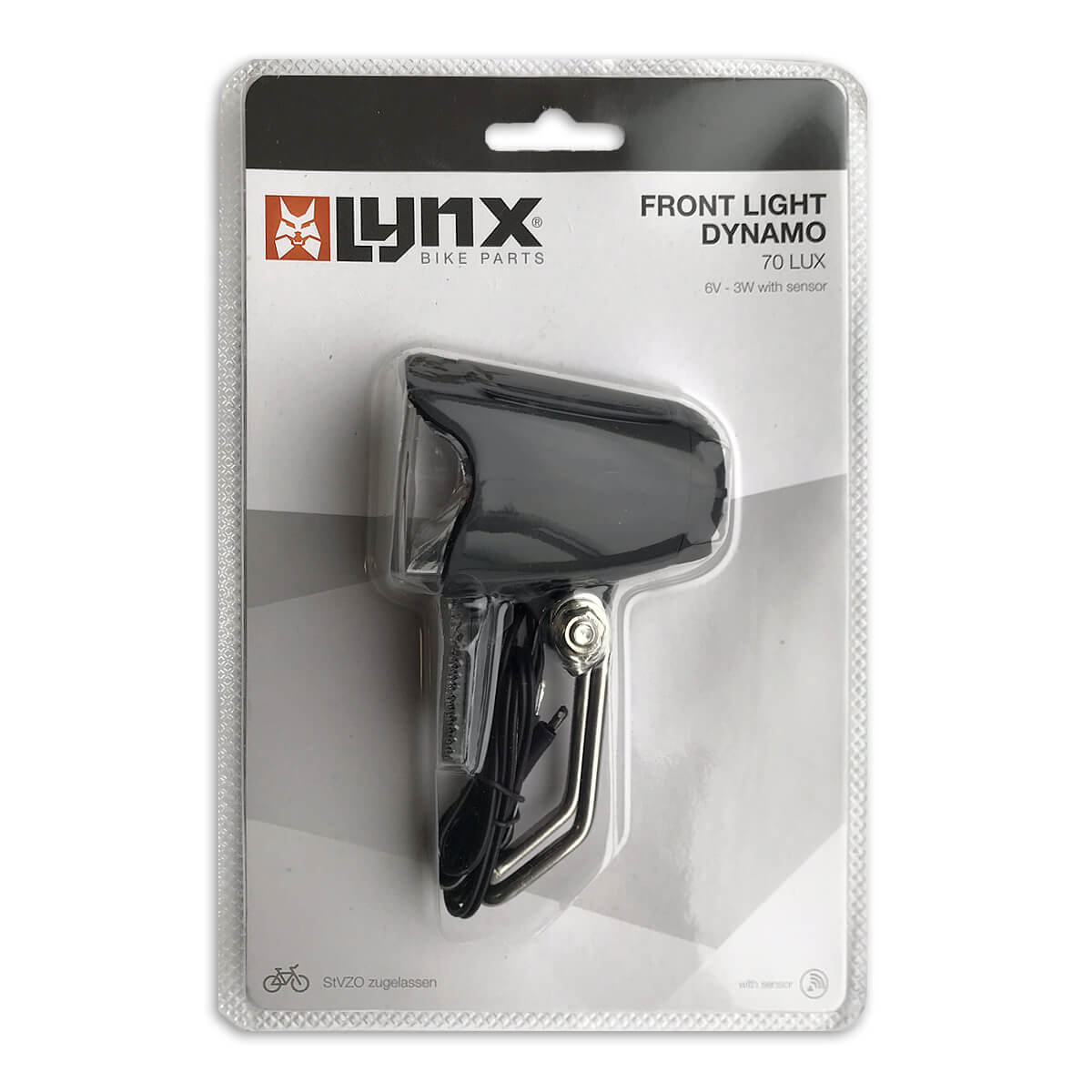 Lynx strålkastare dynamo max sensor 70 lux