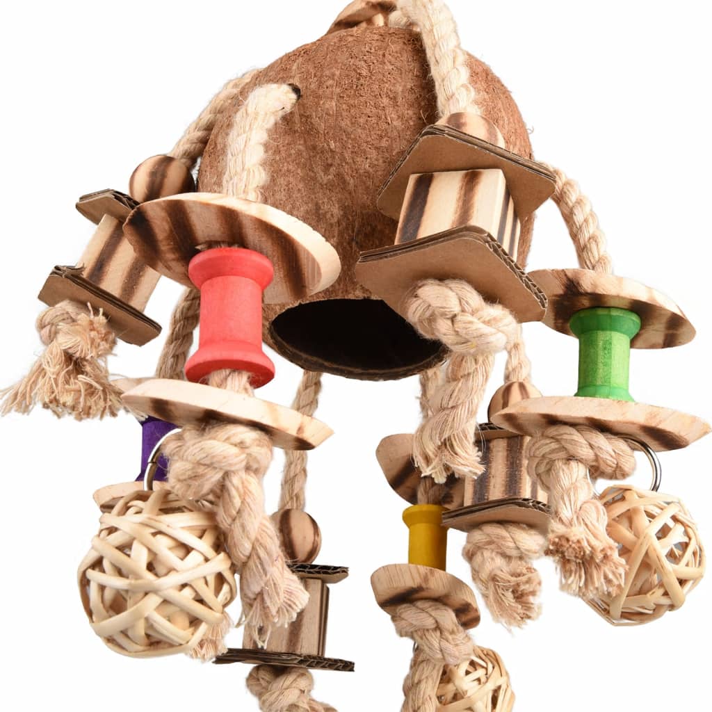 Flamingo Flamingo Bird Toys Sully Parrot Coconut BBQ 42 cm