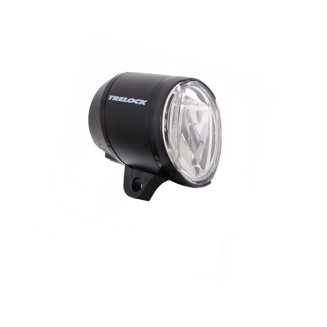 Trelock LED žaromet LS 910 Prio 50 Lux, primeren za e-kolesa 6V DC, črna, embalaža delavnic