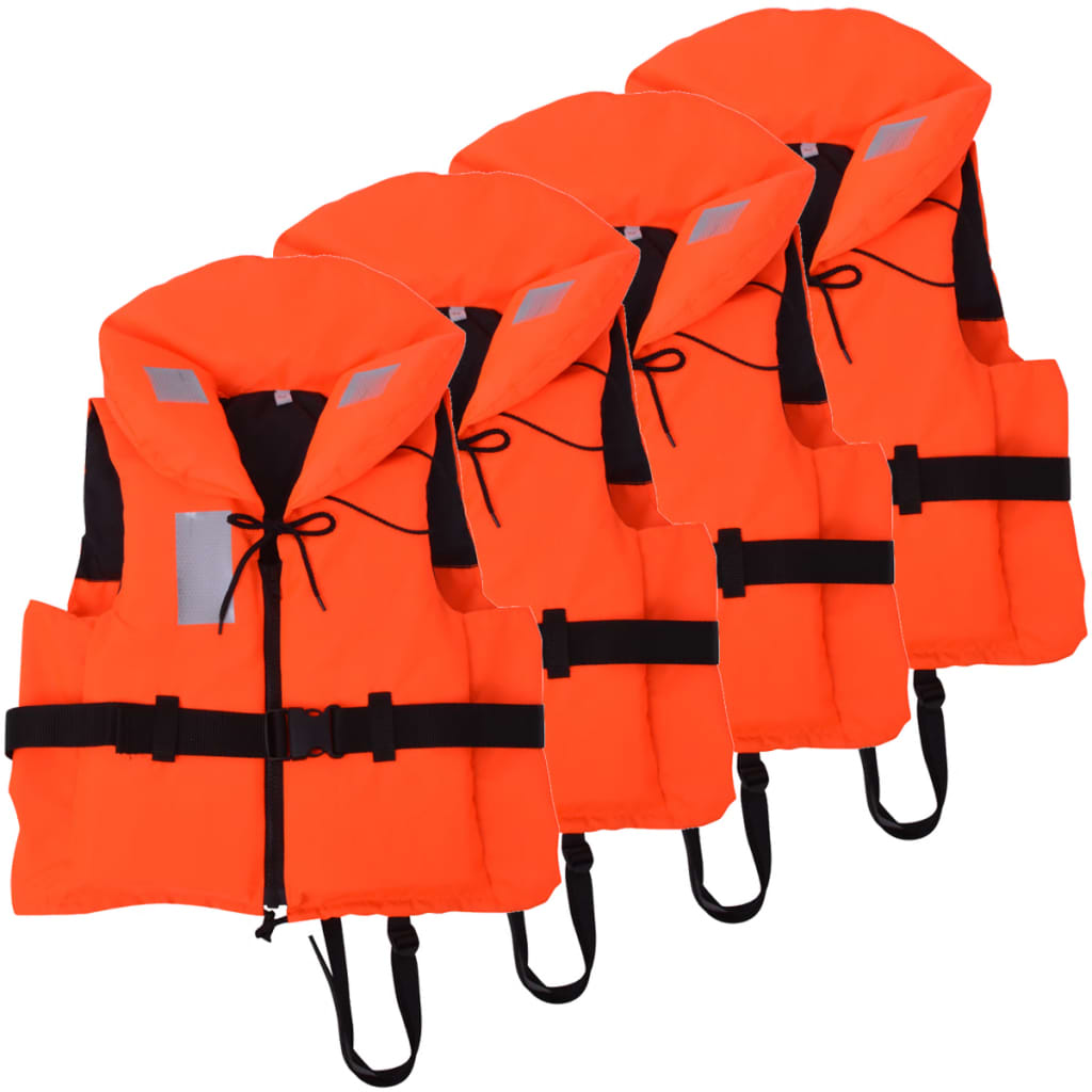 Vestes de natation vidaxl 100 n 40-60 kg 4 pièces