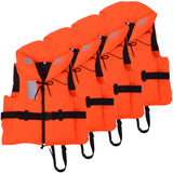 Vestes de natation vidaxl 100 n 40-60 kg 4 pièces