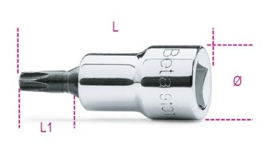 Beta 910TX Screwdriver top key T25 Torx 3 8