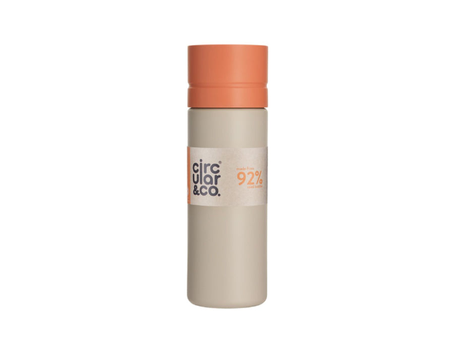 Circular Co. Bottiglia circolare 600 ml crema arancione