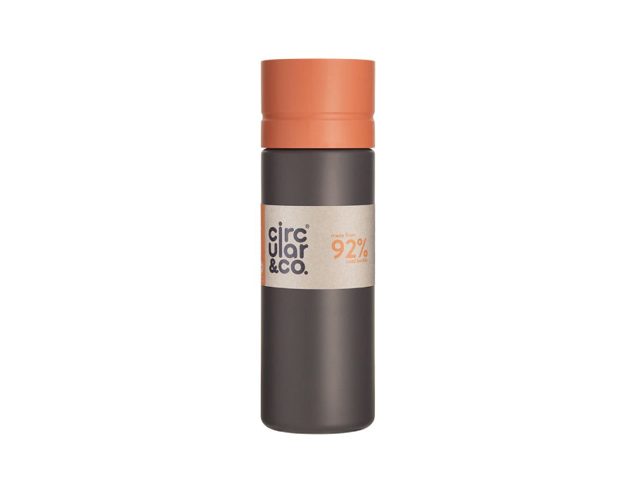 Circular Co. Bottiglia circolare 600 ml di arancia nera